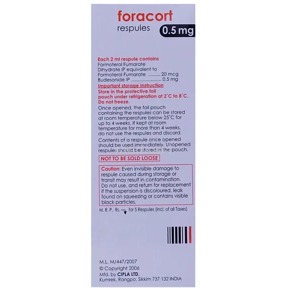 foracort 0.5 respules 5 x 2 ml